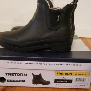 Women's Black Ankle Rainboots